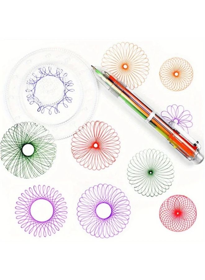 22 قطعة مجموعة مساطر الرسم الهندسي مع قوالب وأقلام وأقلام رصاص لمصممي الفنون وأصحاب الأعمال اليدوية ومعلمي المدارس - Image 3