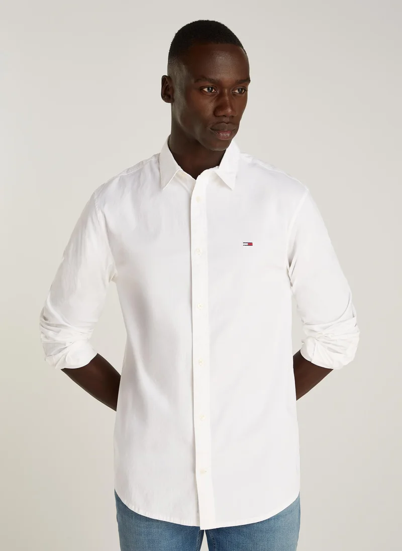 TOMMY JEANS Logo Slim Fit Shirt