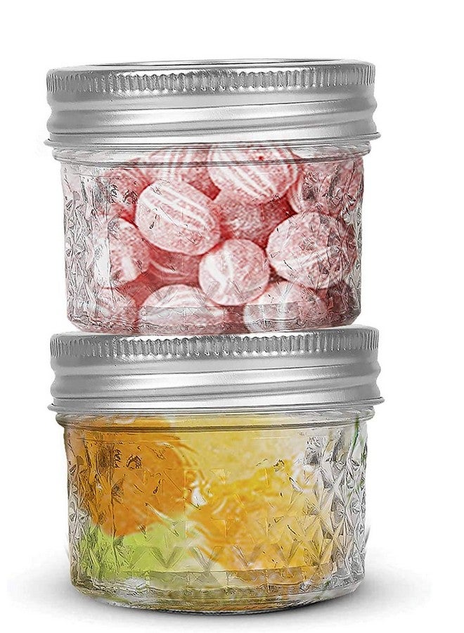 Ash & Roh® - Regular Mouth Mini Mason Jars with Lids Glass Canning Jars Ideal for Food Storage, Jam, Body Butters, Wedding Favors, DIY Magnetic Spice [100 ml] (2) - Image 1