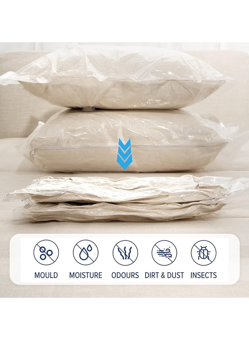 Jumbo Vacuum Bags 4pcs 130x80cm Reusable for Clothes, Quilts, Pillows, Vacuumed to Suction Air - Various Colors  - Image 1