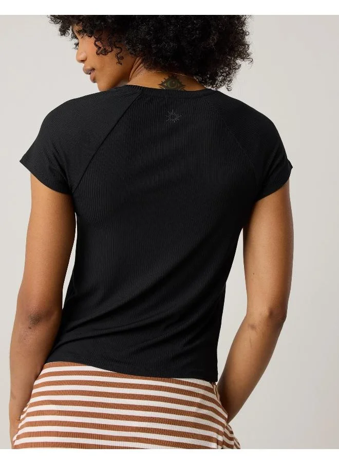 Aerie OFFLINE By Aerie Thumbs Up Ribbed T-Shirt