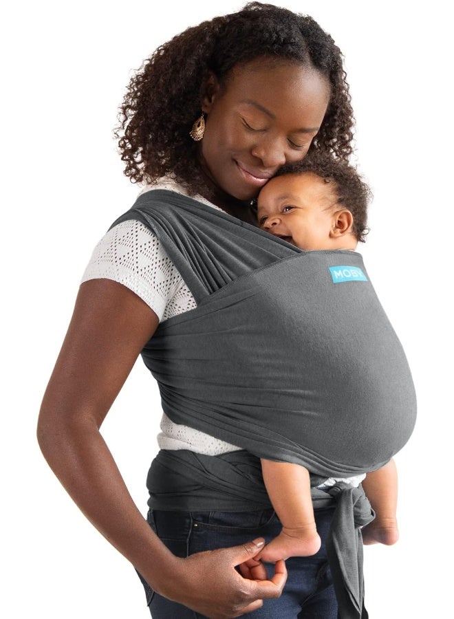 Moby Wrap Baby Sling Carrier for Newborn to Toddler - Element - Baby Wrap Carrier Slings - Perfect Baby Holder for Mom & Dad - Adjustable for All Body Types - Asphalt - Image 2