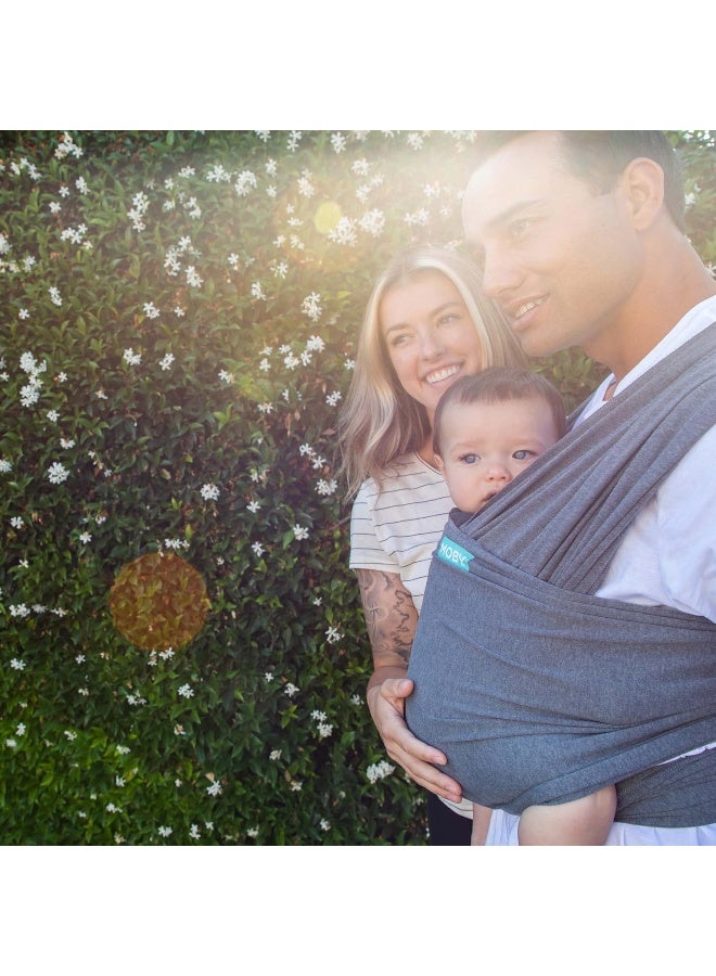 Moby Wrap Baby Sling Carrier for Newborn to Toddler - Element - Baby Wrap Carrier Slings - Perfect Baby Holder for Mom & Dad - Adjustable for All Body Types - Asphalt - Image 5