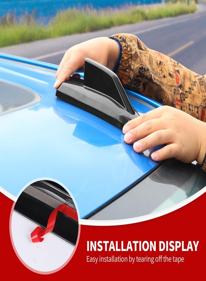 غطاء قاعدة هوائي سقف على شكل زعنفة القرش من جيكار باللون الأسود، متوافق مع سيارات شيفروليه سيلفرادو وتاهو وسوبربان وجي إم سي يوكون وجي إم سي سييرا وكاديلاك إسكاليد موديلات 2019-2025 - Image 3