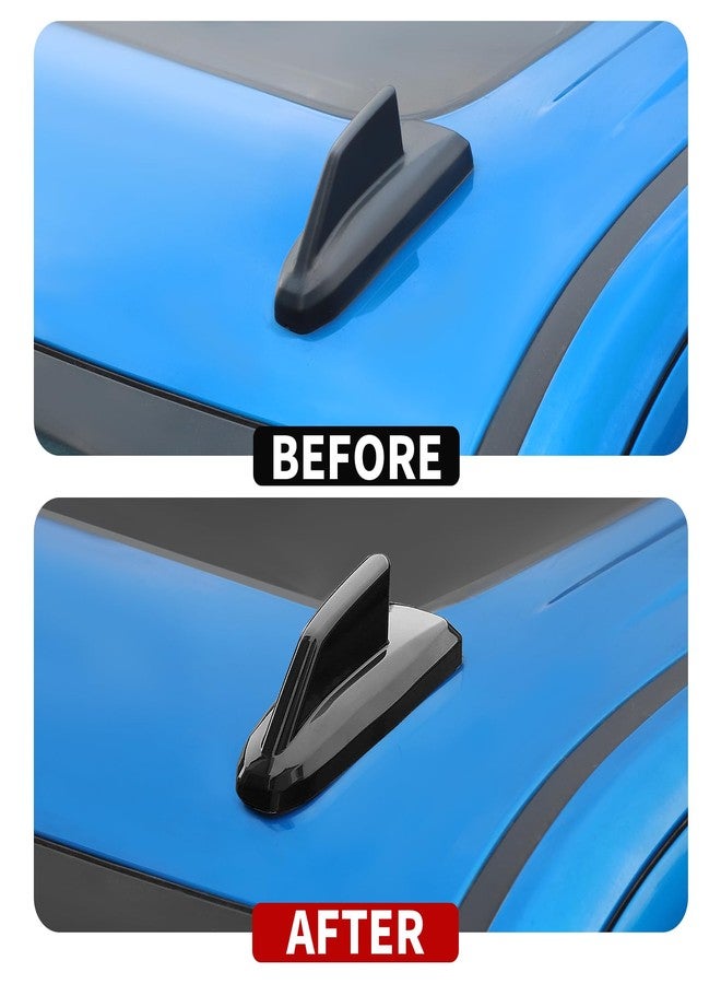 غطاء قاعدة هوائي سقف على شكل زعنفة القرش من جيكار باللون الأسود، متوافق مع سيارات شيفروليه سيلفرادو وتاهو وسوبربان وجي إم سي يوكون وجي إم سي سييرا وكاديلاك إسكاليد موديلات 2019-2025 - Image 5