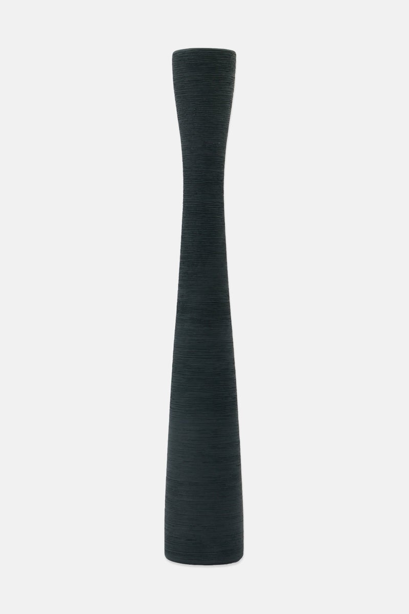 Muy Mucho Ceramic Decorative Vase, Dark Slate Grey - Image 1