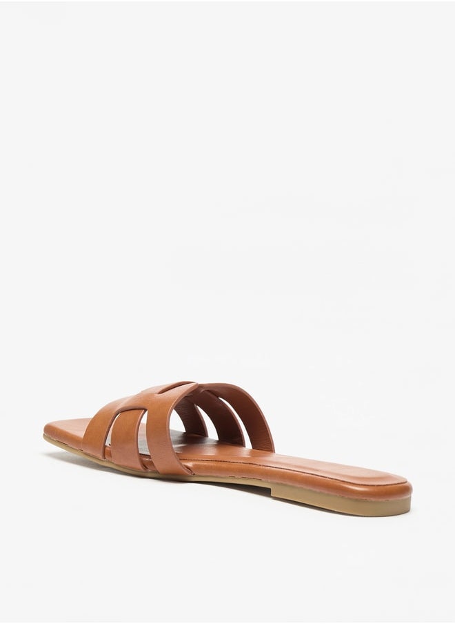 Flora Bella By Shoexpress - صندل مسطح سهل الارتداء ومزخرف - Image 1
