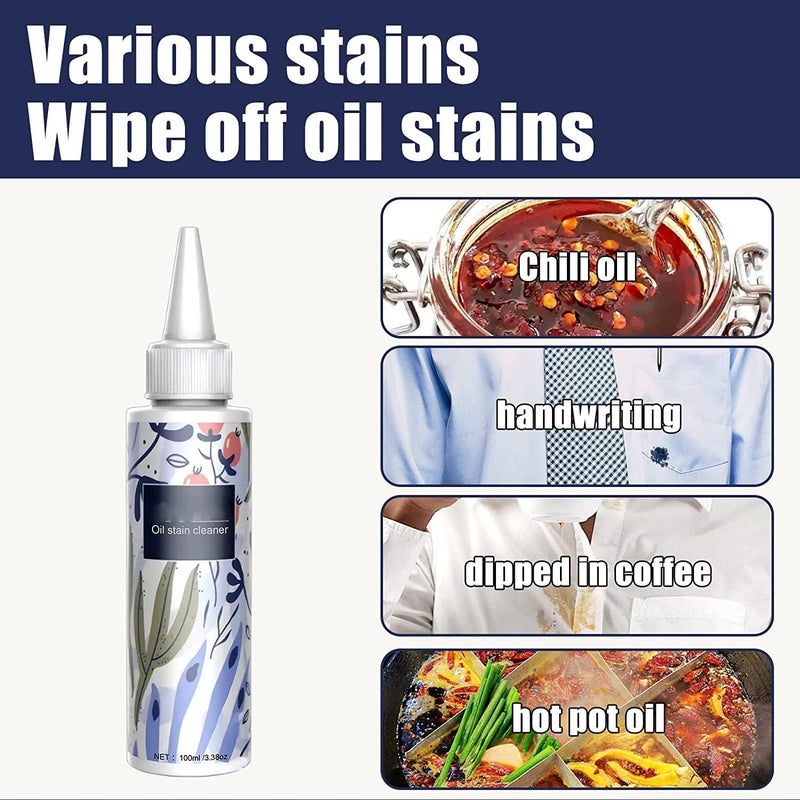 woobles Nml Stain Remover for Clothes, Oil Stain Cleaner - Instant Stain Remover Liquid 100ml (1pcs) 1 - Image 1