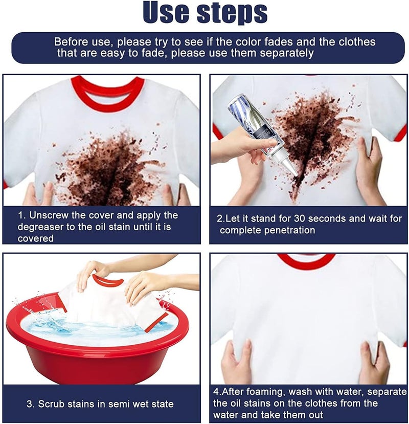 woobles Nml Stain Remover for Clothes, Oil Stain Cleaner - Instant Stain Remover Liquid 100ml (1pcs) 1 - Image 2