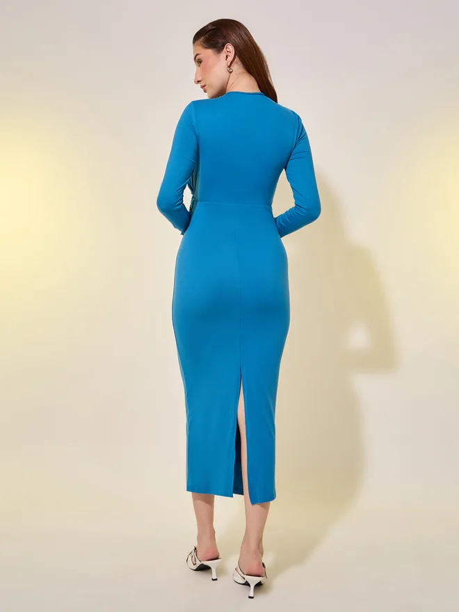Take Two Knee-Length Ruched Dress