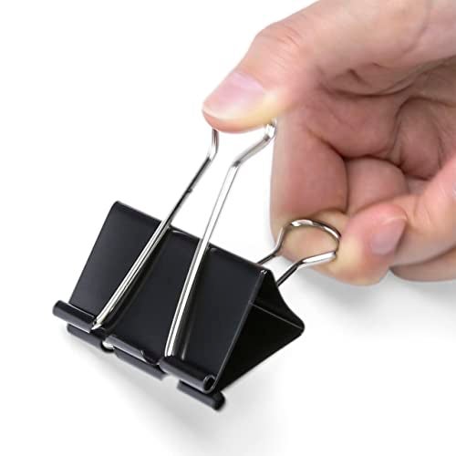 Officemate Large Binder Clips, 2 inch Wide, 1 inch Capacity, Box of 12 (99100) - Image 4