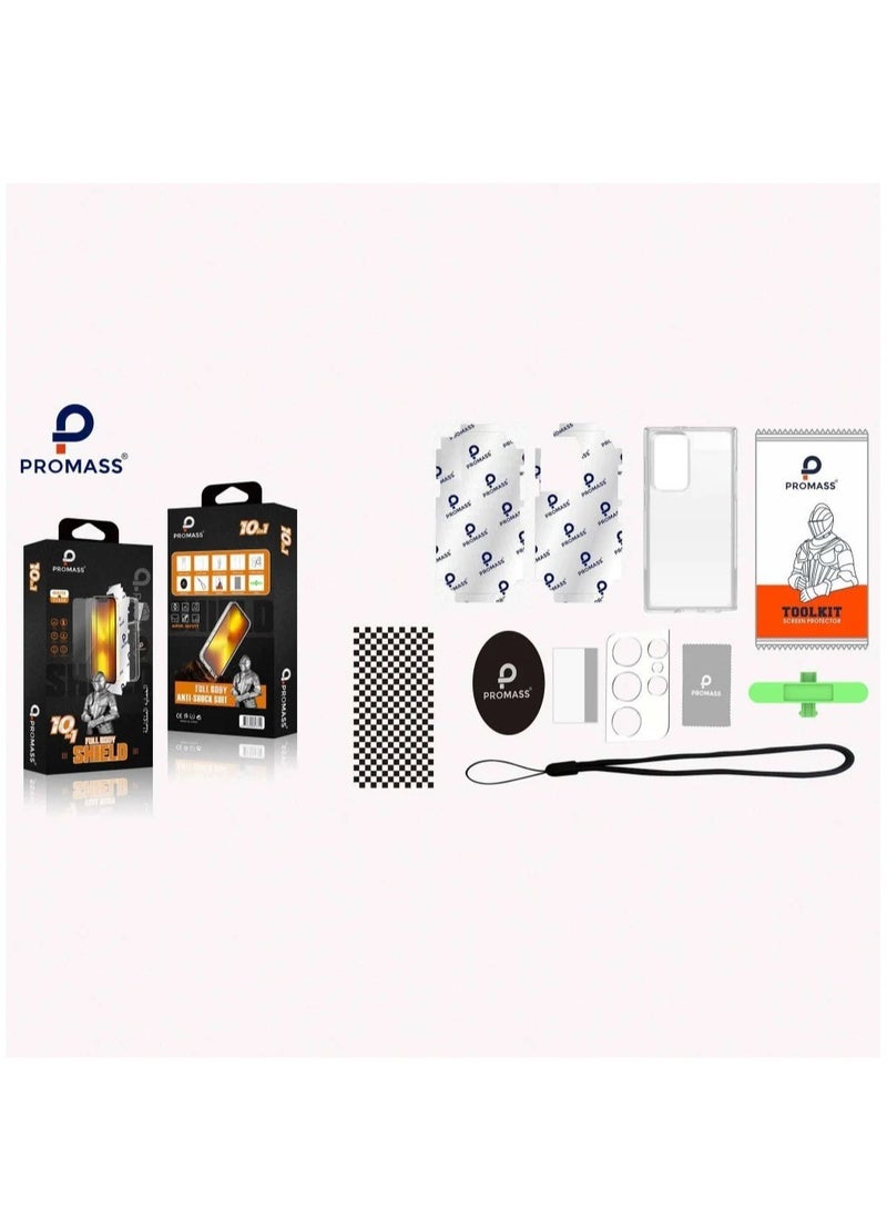 PROMASS Protection package (10in1) for the Samsung Galaxy S24, integrated and original package from Promas, resistant to breakage and scratches - Image 2