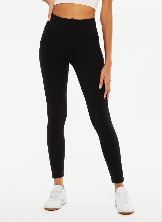 QUXIANG 3 Pack High Waisted Leggings for Women No See Through Yoga Pants Tummy Control Leggings for Workout Running Buttery Soft (Black/Grey/Pink, L/XL) - Image 3