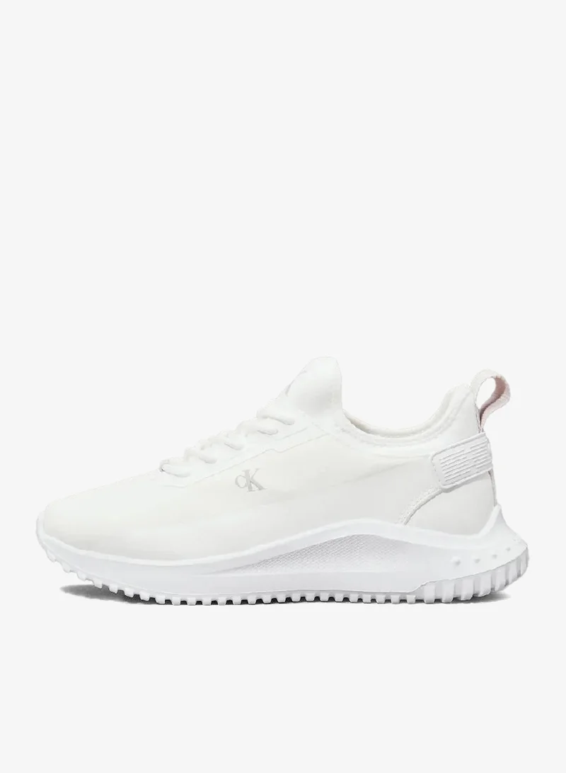 Calvin Klein Jeans Bright White/Oyster Mushroom Ripstop Trainers for Women | Best Price UAE
