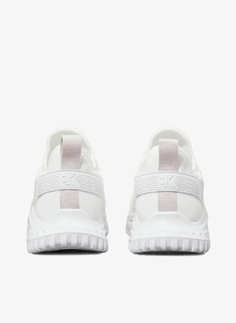 Calvin Klein Jeans Bright White/Oyster Mushroom Ripstop Trainers for Women | Best Price UAE