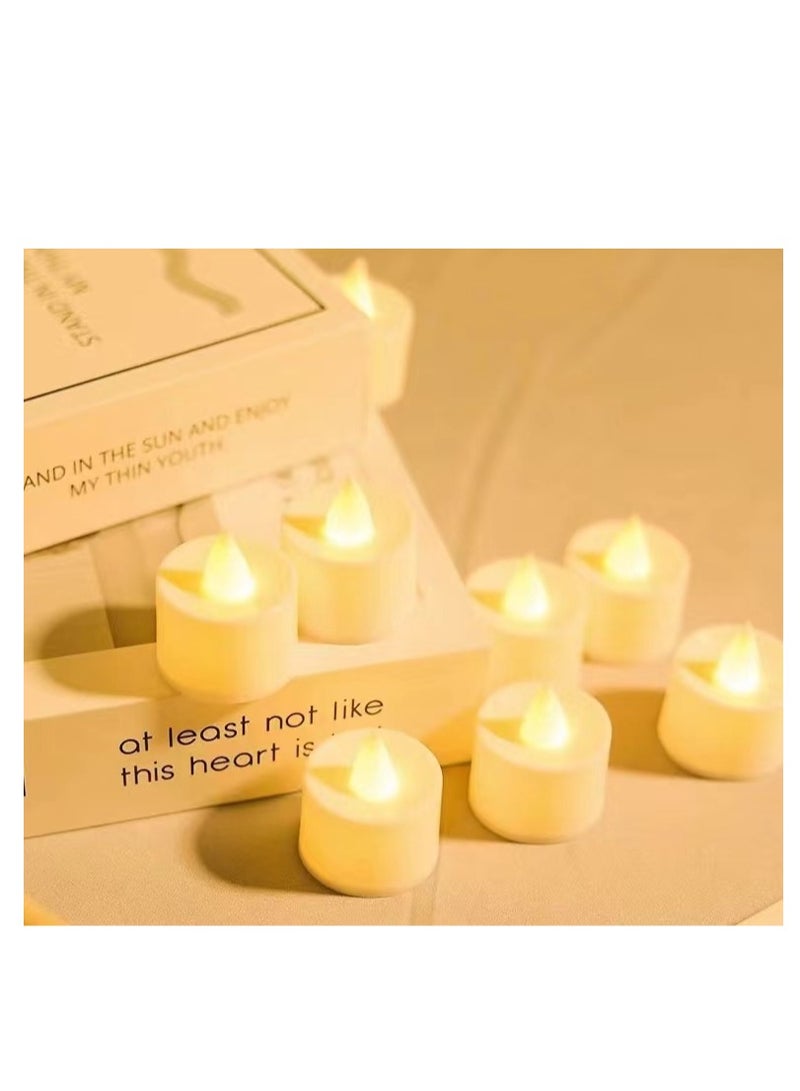 مجموعة من 24 شمعة LED مضيئة متعددة الألوان - Image 1