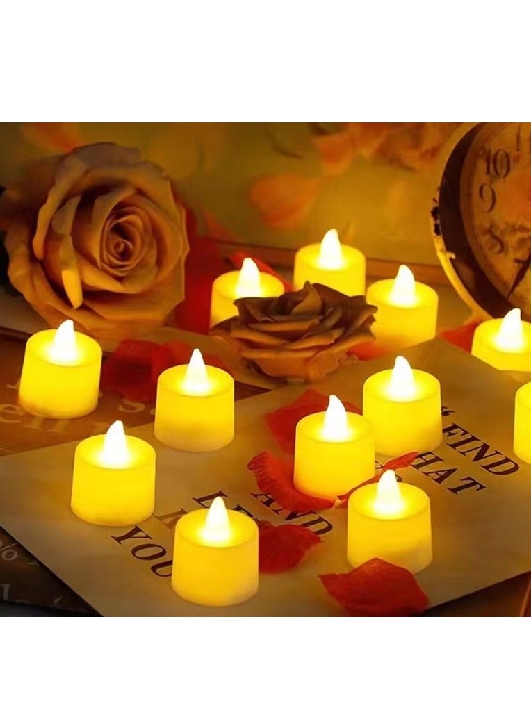 مجموعة من 24 شمعة LED مضيئة متعددة الألوان - Image 2