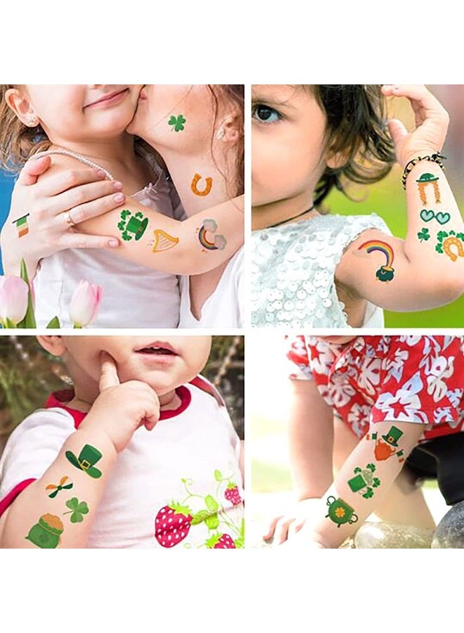 Fexo St Patricks Day Tattoos 10 Sheets 60+ Styles Shamrock Tattoos St. Patrick's Day Accessories Party Favors Decorations-A HIT for Your Event - Image 2