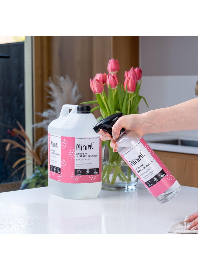 Miniml Antibacterial Surface Cleaner 5L Refill – Grapefruit Scented Multi-Purpose Disinfectant, Natural Plant-Based, Vegan & Cruelty-Free Anti-Bac Cleaning Formula Bulk Buy - Image 5