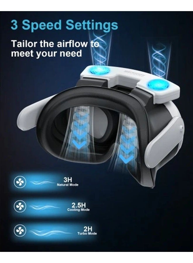 General Cooling fan: Meta Quest 3 air circulation, quick removal of fog, ventilation, replacement mask  - Image 4
