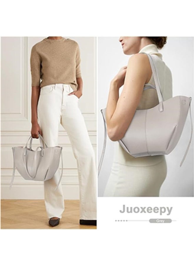 Juoxeepy - Juoxeepy Work Bag Faux Leather Tote Bag for Women Trendy Handbag Purse Fall Shoulder Bag with Magnetic Closure - Image 1