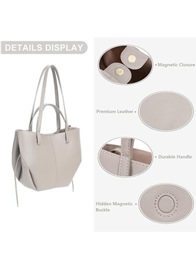 Juoxeepy - Juoxeepy Work Bag Faux Leather Tote Bag for Women Trendy Handbag Purse Fall Shoulder Bag with Magnetic Closure - Image 1