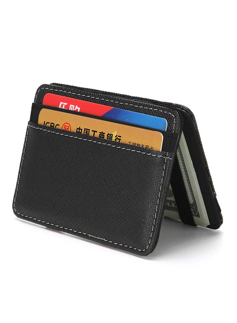 CUIKCA Magic Flips Wallet,Card Holder,Wallet With Magic Money Clip Black 10x7.3x1.3cm - Image 3