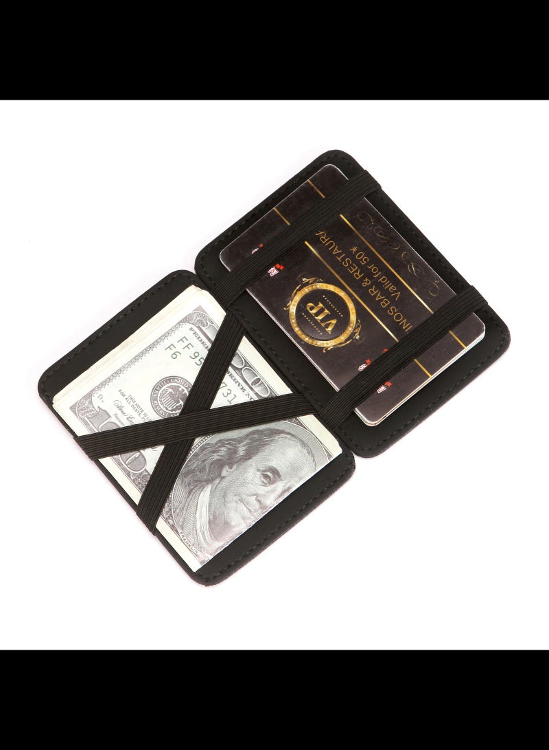 CUIKCA Magic Flips Wallet,Card Holder,Wallet With Magic Money Clip Black 10x7.3x1.3cm - Image 4