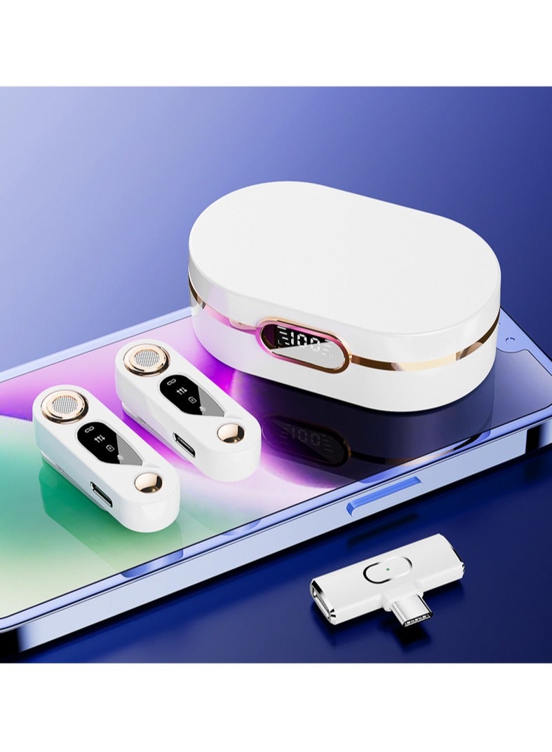 ميكروفون لاسلكي، ميكروفون هاتف محمول بتقنية البلوتوث مع وظيفة إلغاء الصوت/الضوضاء - Image 1