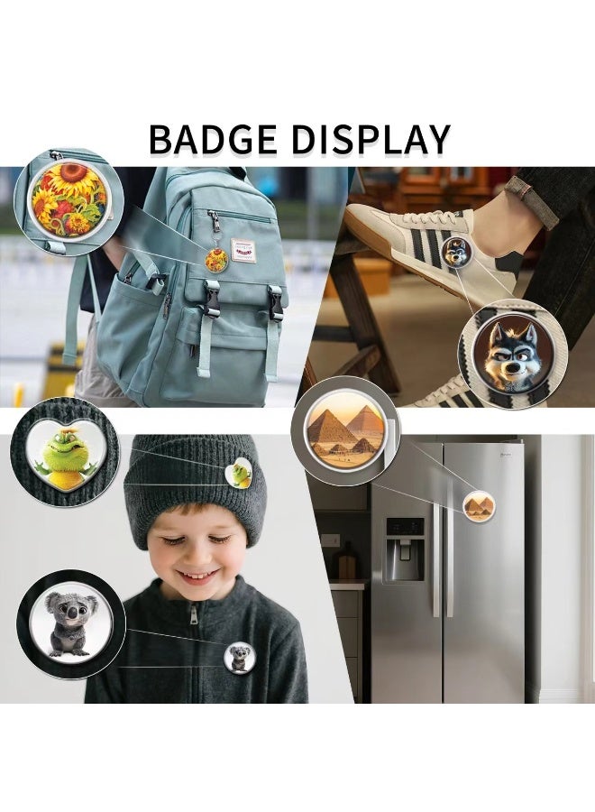 عام شارة آلة بارو ماكينة دليل شارة آلة ثلاثة في واحد الأطفال شارة آلة محلية الصنع الثلاجة ملصقا لتقوم بها بنفسك لعبة - Image 4