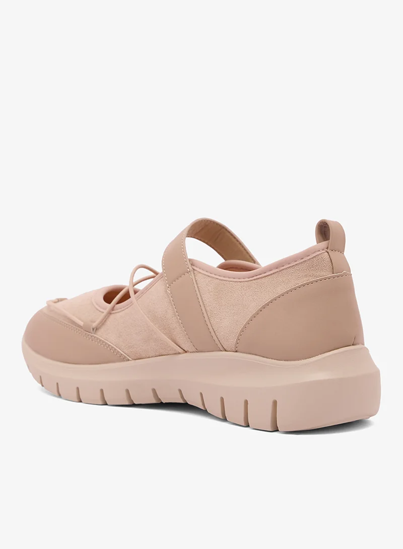 Brown Slip On Ballet Sneakers