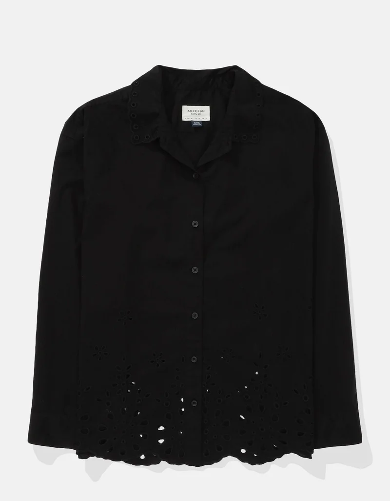 American Eagle AE Perfect Button-Up Shirt