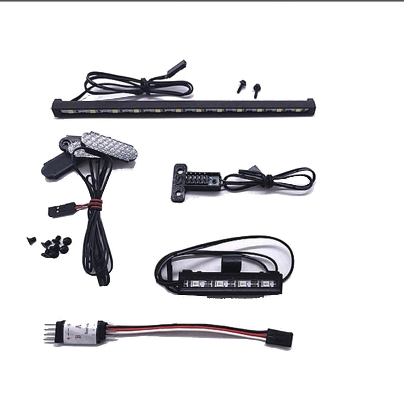ZLiT for Axial Scx10 Light Bar KitRC Car Top Light Headlights Lighting Taillight Kit for Axial 110 SCX10 III for Jeep CJ7 RC Car Vehicle Lighting 1 - Image 2