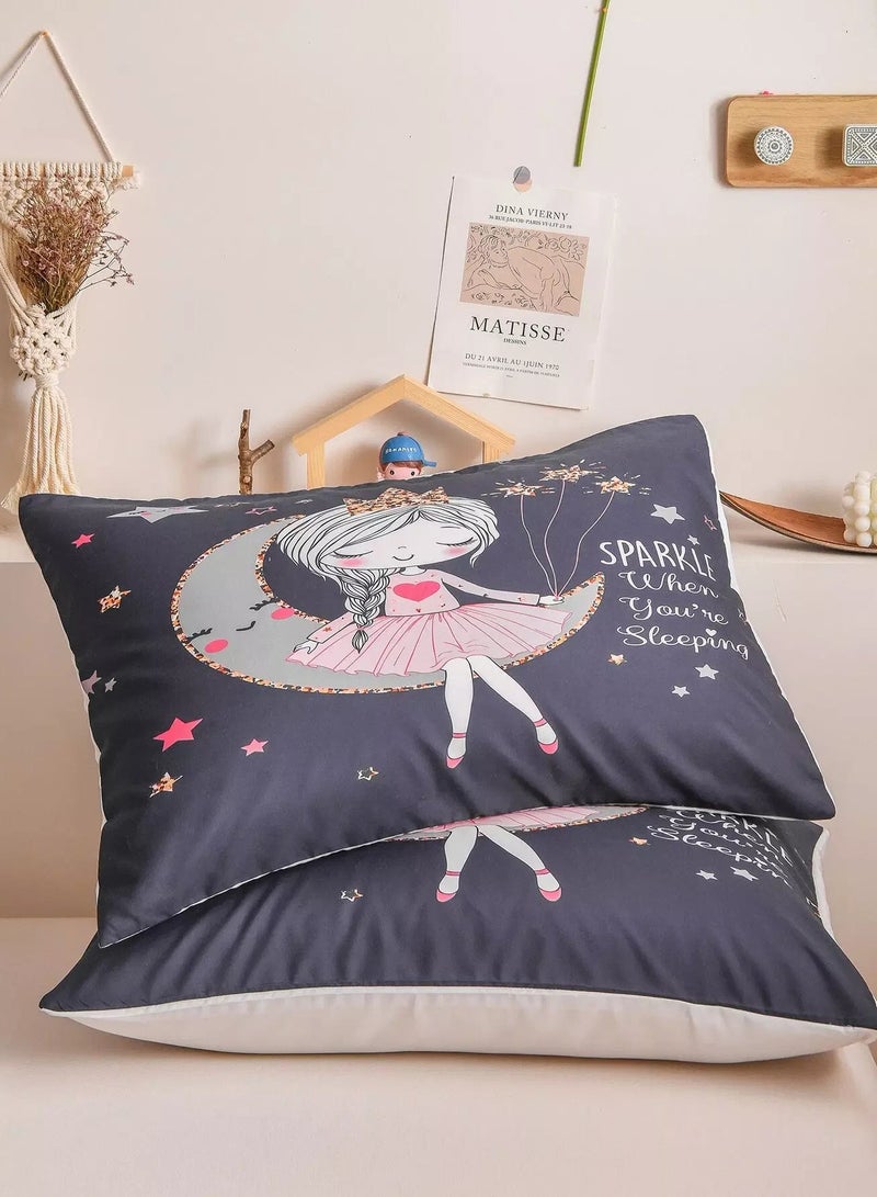 1pair Cartoon Graphic Pillowcase Without Filler  - Image 1