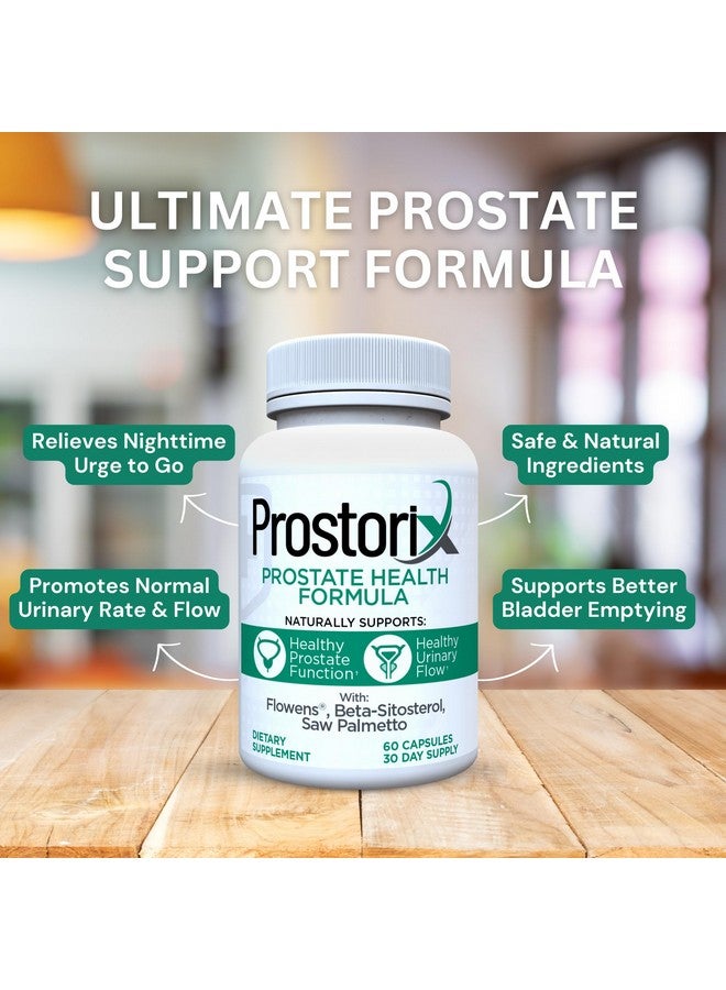 بروستوركس - مكمل البروستاتا للرجال - تركيبة طبيعية للبروستاتا تساعد في تقليل التبول المتكرر وتعزيز صحة البروستاتا العامة - ساو بالميتو، بيتا-سيتوستيرول، مسحوق التوت البري فلوينز والمزيد - Image 5