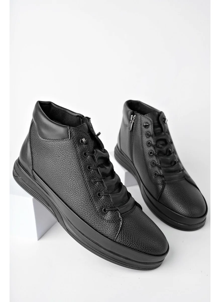 موغو M0226 Guaranteed Men's Winter Lace-Up Zippered Boots