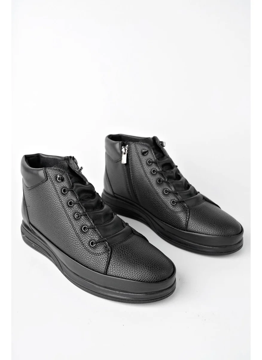 موغو M0226 Guaranteed Men's Winter Lace-Up Zippered Boots