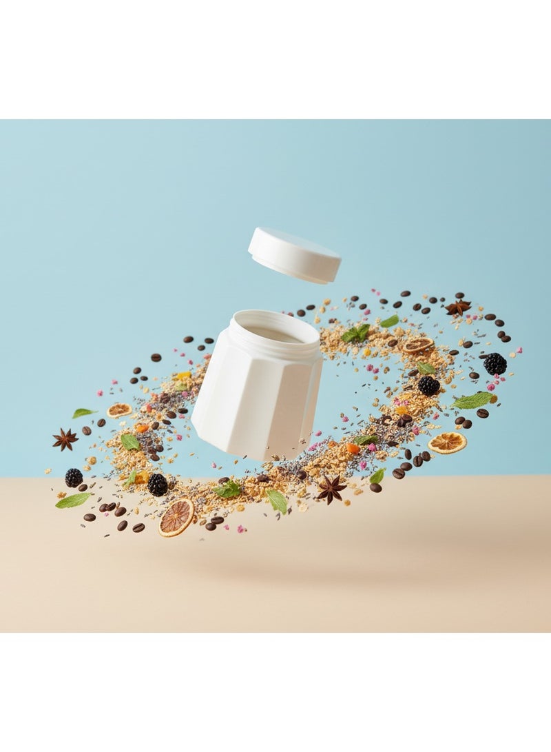 CROCO JAR Premium Color Coated & Printed Design 300 ML JUBILEE OPK WHITE JAR -2 PCS - Image 3