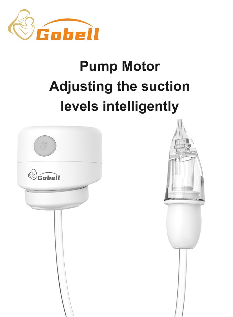 Gobell Wearable Breast Pump And Electric Nasal Aspirator Shared With Same Newest Motor, Additional Home Brand Milk Storage Bags 20pcs - Image 4