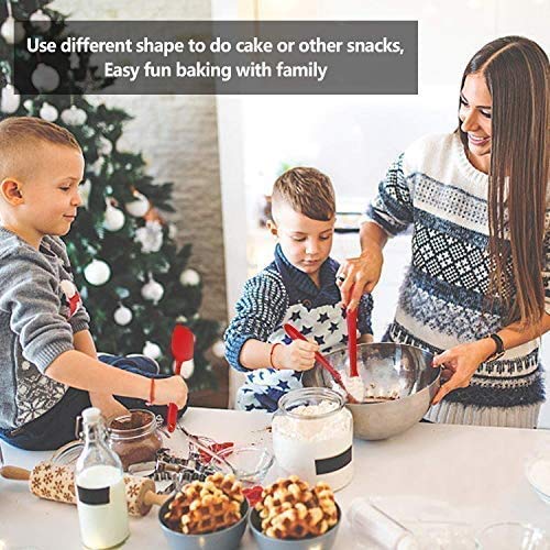 HomeFast Silicone Spatula Set Spatulas Silicone Heat Resistant NonStick for Cooking Baking and Mixing with Stainless Steel Core 5Piece - Image 3