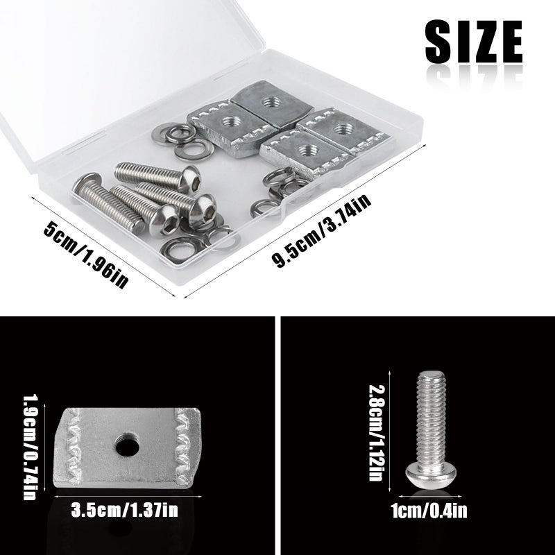 AIEX 8pcs Screws Kit Fit Rhino-Rack Pioneer Rotopax M6 304 Stainless Steel Machine Screws for Rhino Rack Pioneer Rotopax Nut Kit Machine Accessories for Car Bracket 43203 (25mm) - Image 2