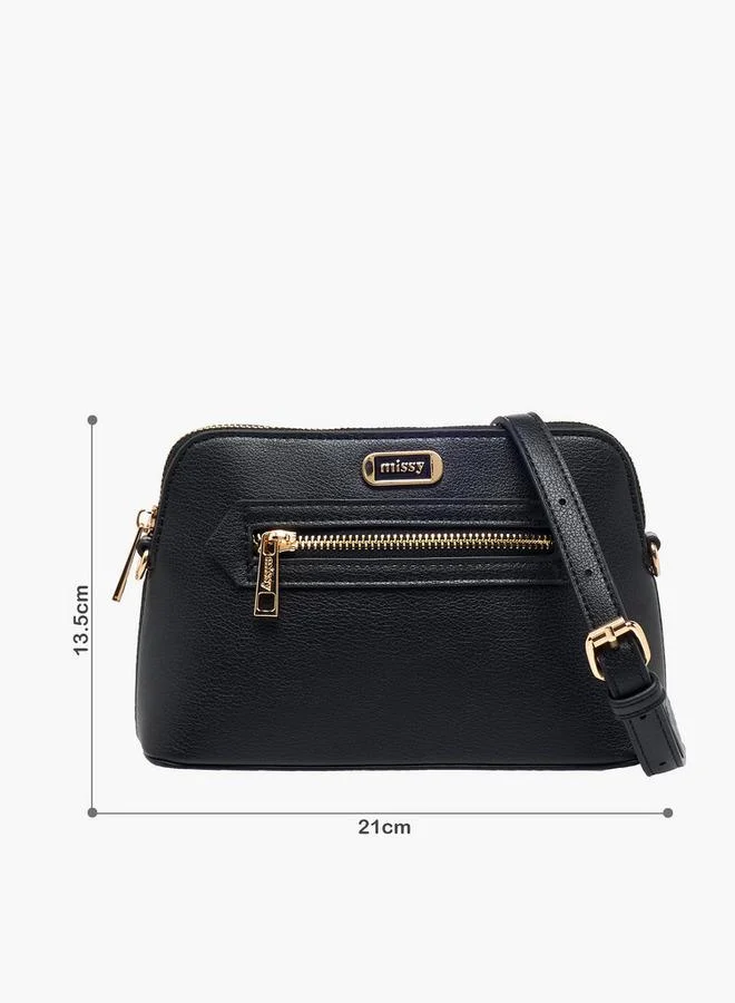 Missy Monogram Print Crossbody Bag With Adjustable Strap