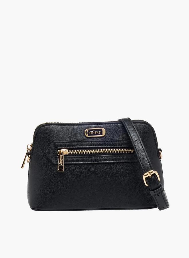 Missy Monogram Print Crossbody Bag With Adjustable Strap