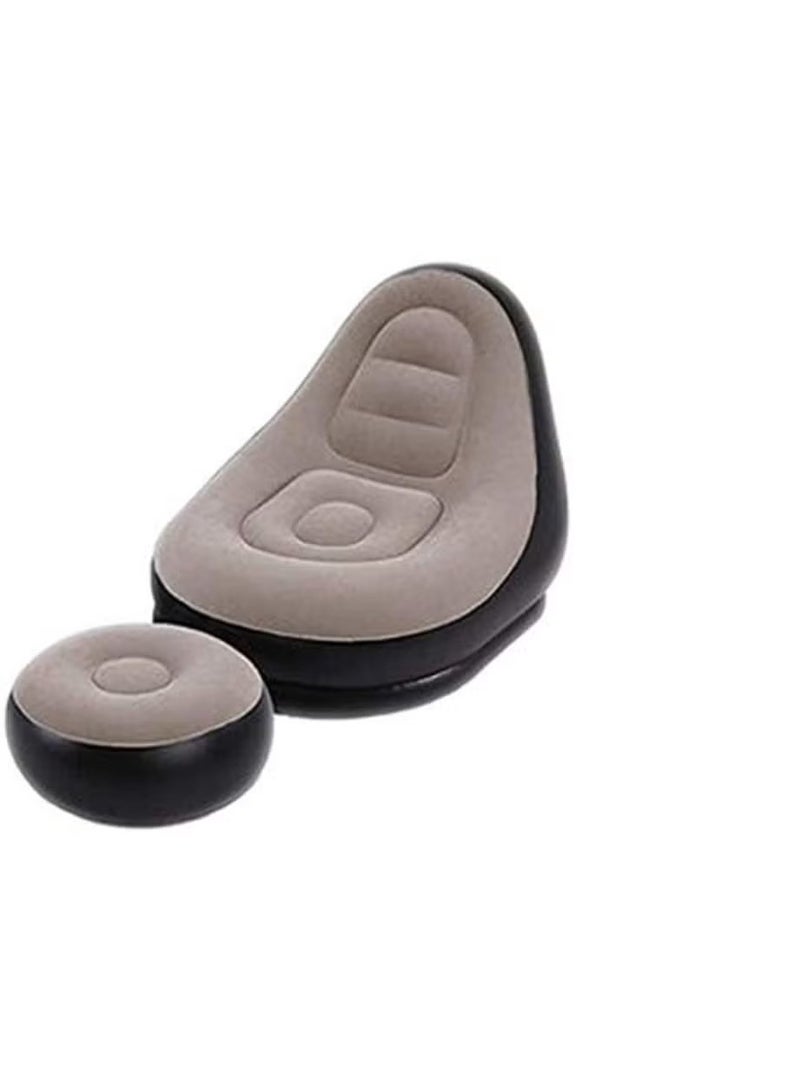 Portable Inflatable Air Sofa with Footrest – Lazy Lounge Chair for Home, Camping & Outdoor Relaxation - Image 3