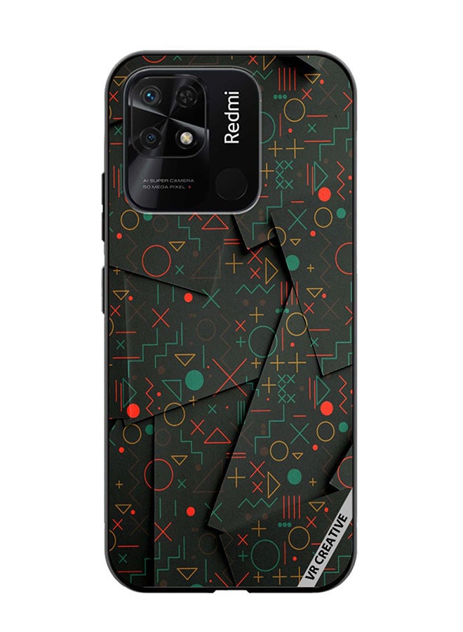 VR CREATIVE Protective Case Cover For Xiaomi Redmi 10C Geometric Circles Design Multicolour - Image 1