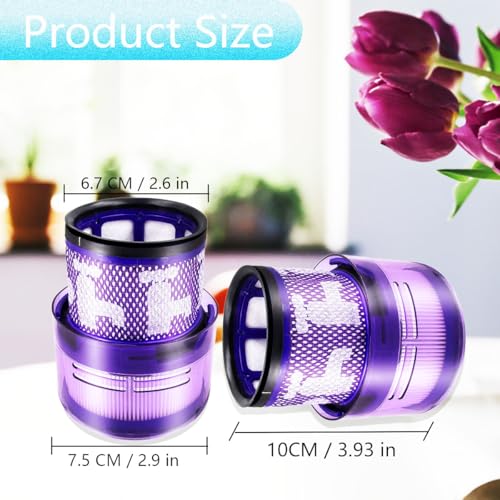 COJINLDFEI 2 Pcs Filters for Dyson SV19 Omni-Glide SV12 Omni-Glide SV21 Vacuum Cleaner Replacement Filter Household Cleaning Sweeper Attachment, Part No.965241-01 - Image 2