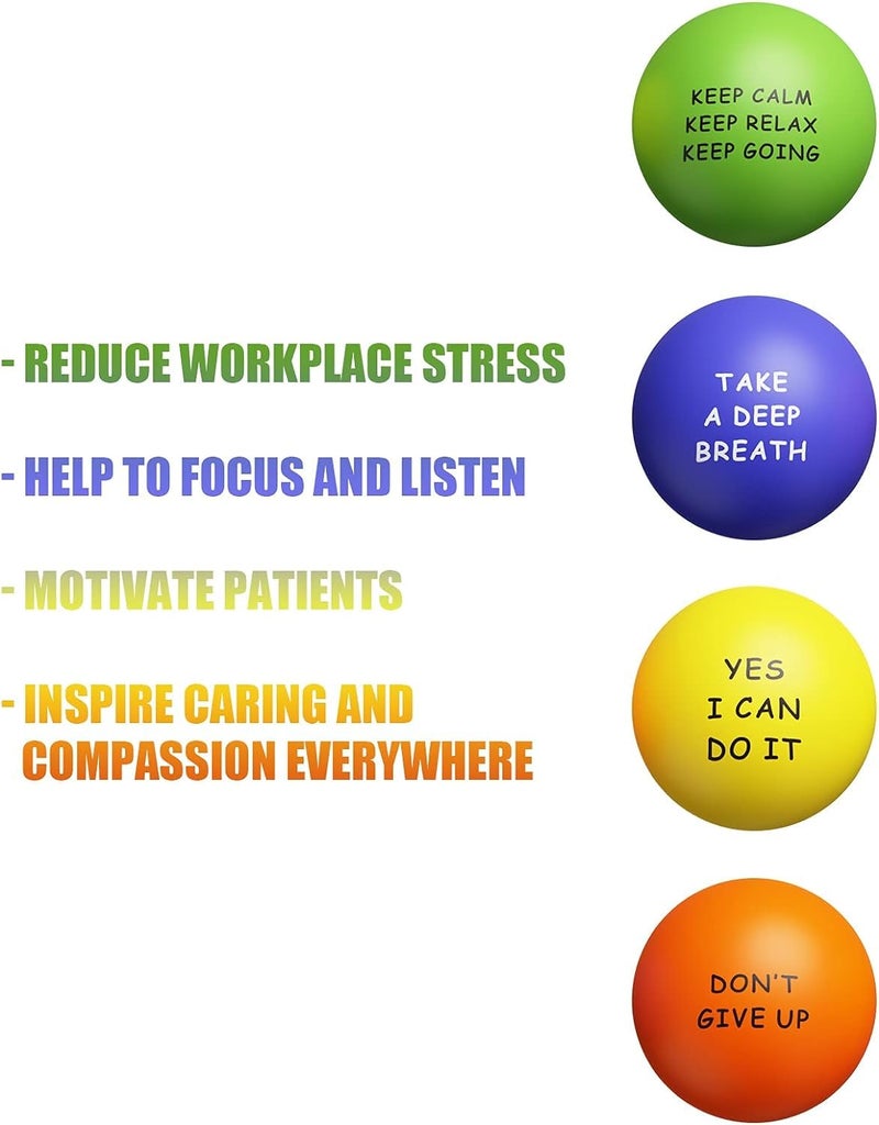 KDG Motivational Stress Balls(4 Pack) for Kids and Adults,Stress Relief Ball with Quetos to Rrelieve Anxiety and Manage Anger - Image 3