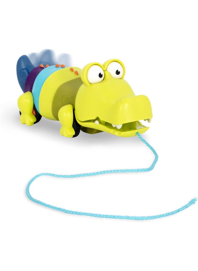 B. Toys - Push Or Pull Crocodile - Walking Toy With String For Toddlers, Kids - Image 1