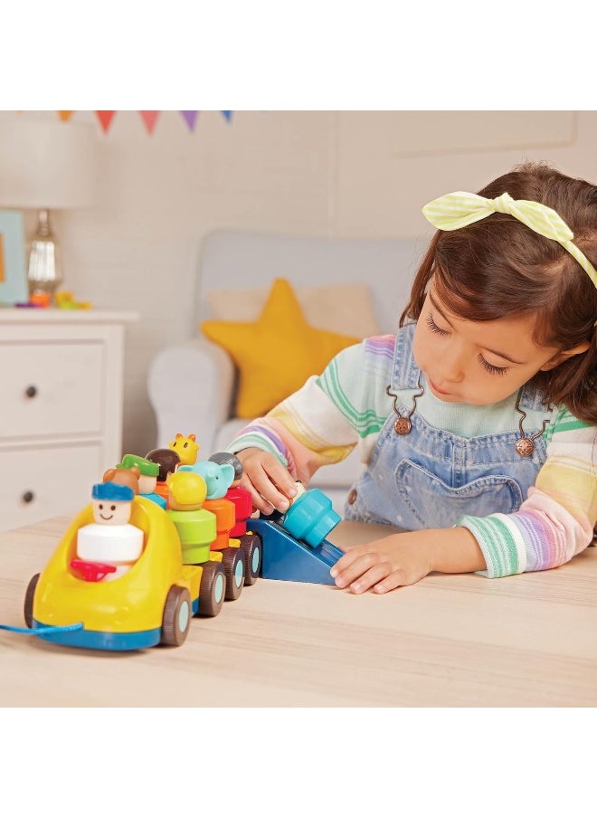 BATTAT Toy Bus For Toddlers - Bus Toy With Moving Parts And 9 Toy Characters - Developmental Toy With Accessories For Babies,Kids - Spinning Bus - Spinning Bus - 18 Months +  - Image 2