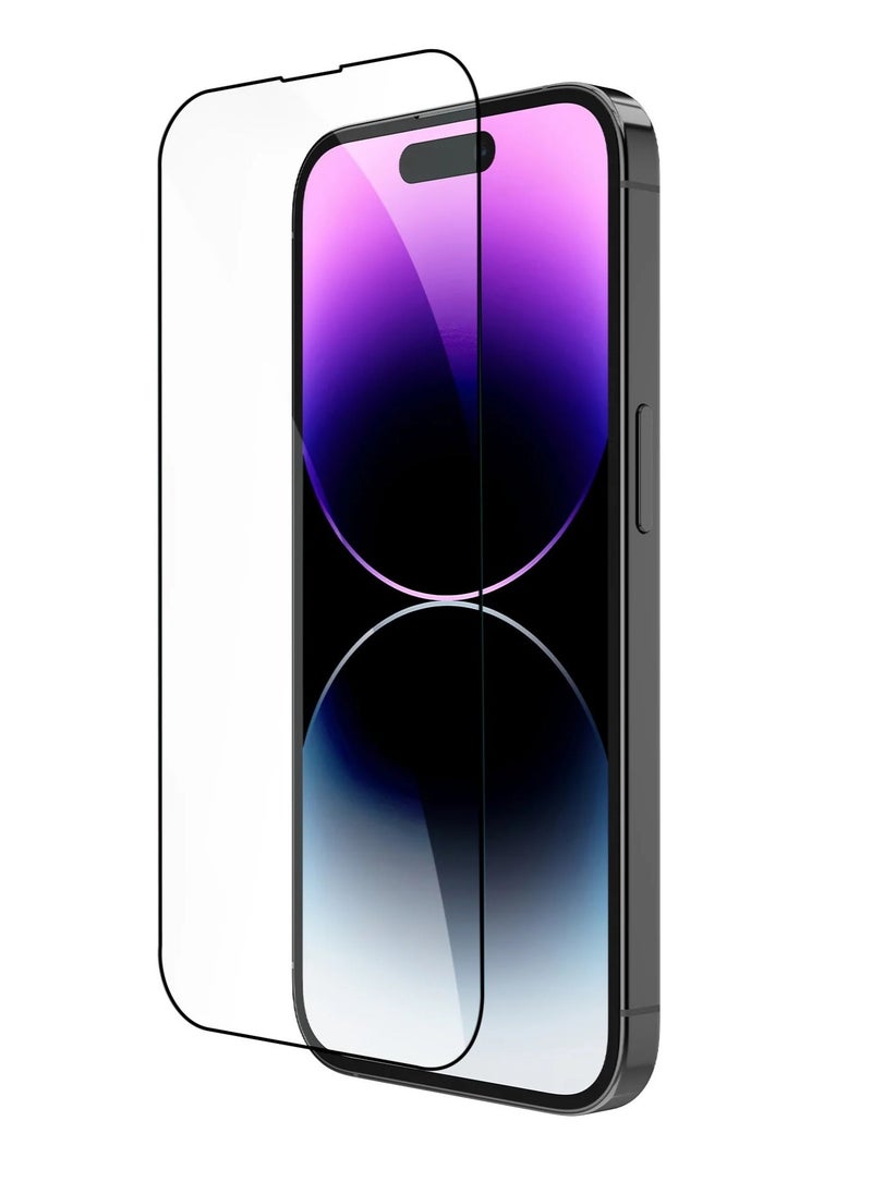 Screen protector with Compatible iPhone 15 Pro, nano ceramic technology that resists dust and electrical charges